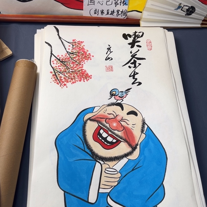 国画禅意画纯手绘作品