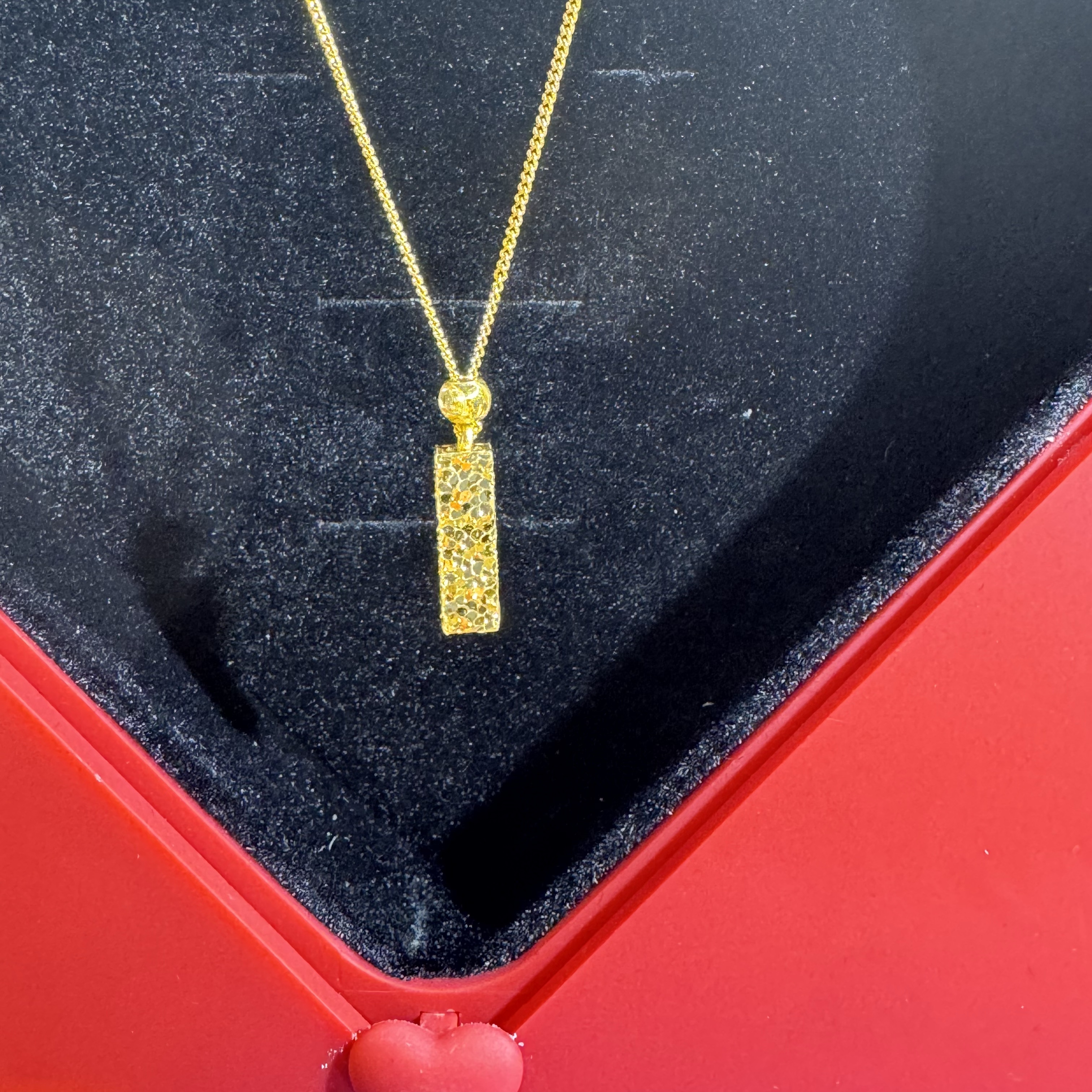 5G黄金足金999碎冰冰四方来财套链轻奢时尚款 12563