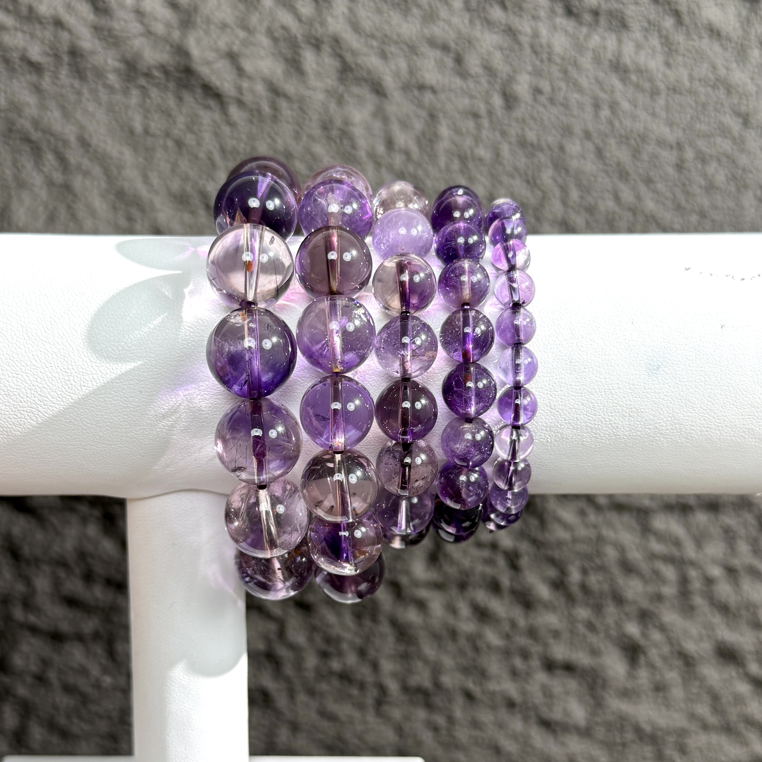 微瑕俏色净体紫超七Z123手链手串单圈多样性发一