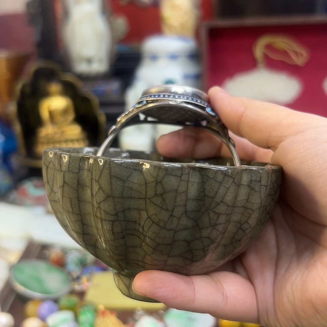 手***宝瓷杯：紫砂壶茶具套装