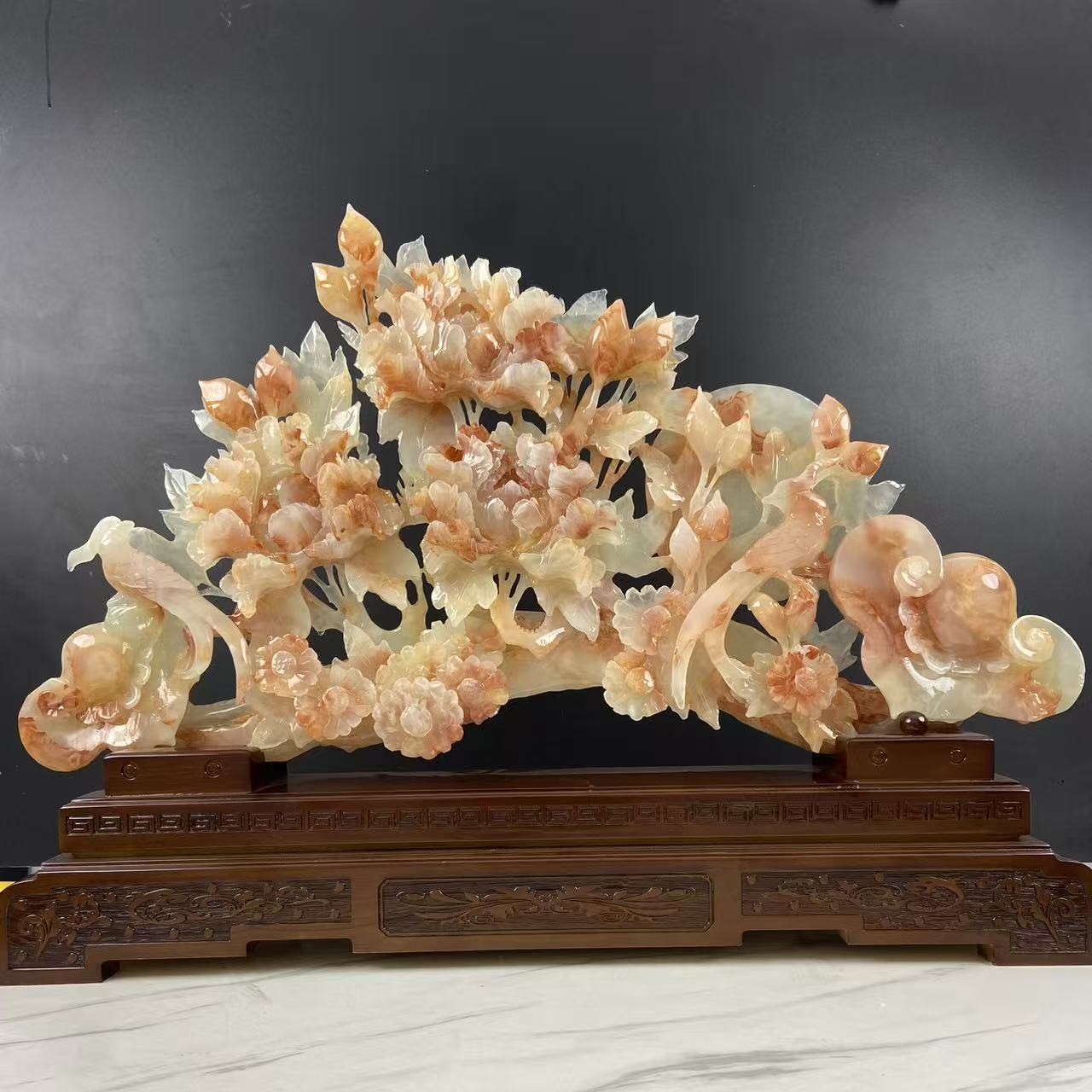 手工雕刻【长73，高52，宽12】家居摆件开业乔迁礼品