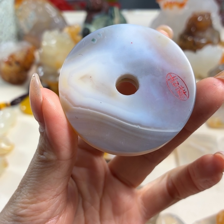 玛瑙/玉髓未镶嵌吊坠(不含链)