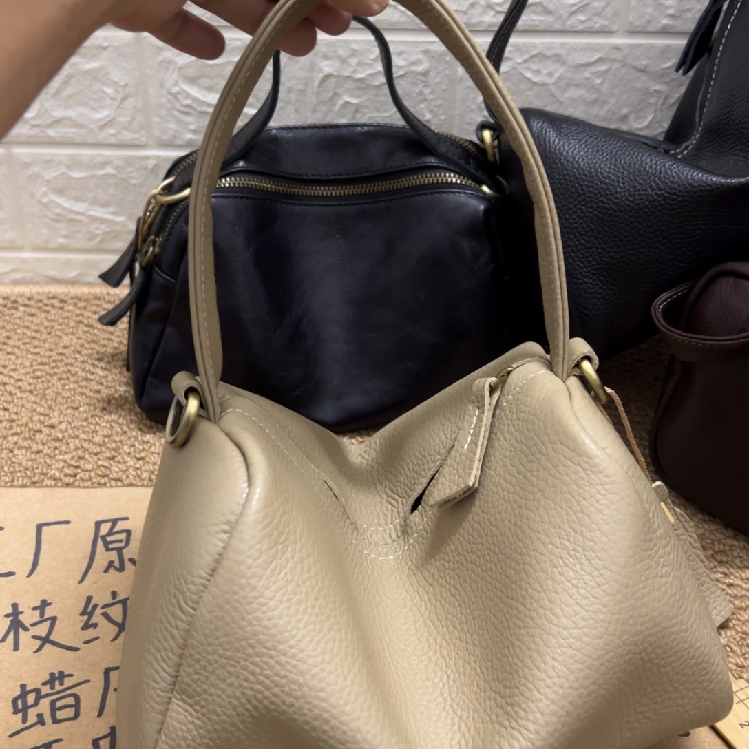 【闪购商品】头层牛皮米白