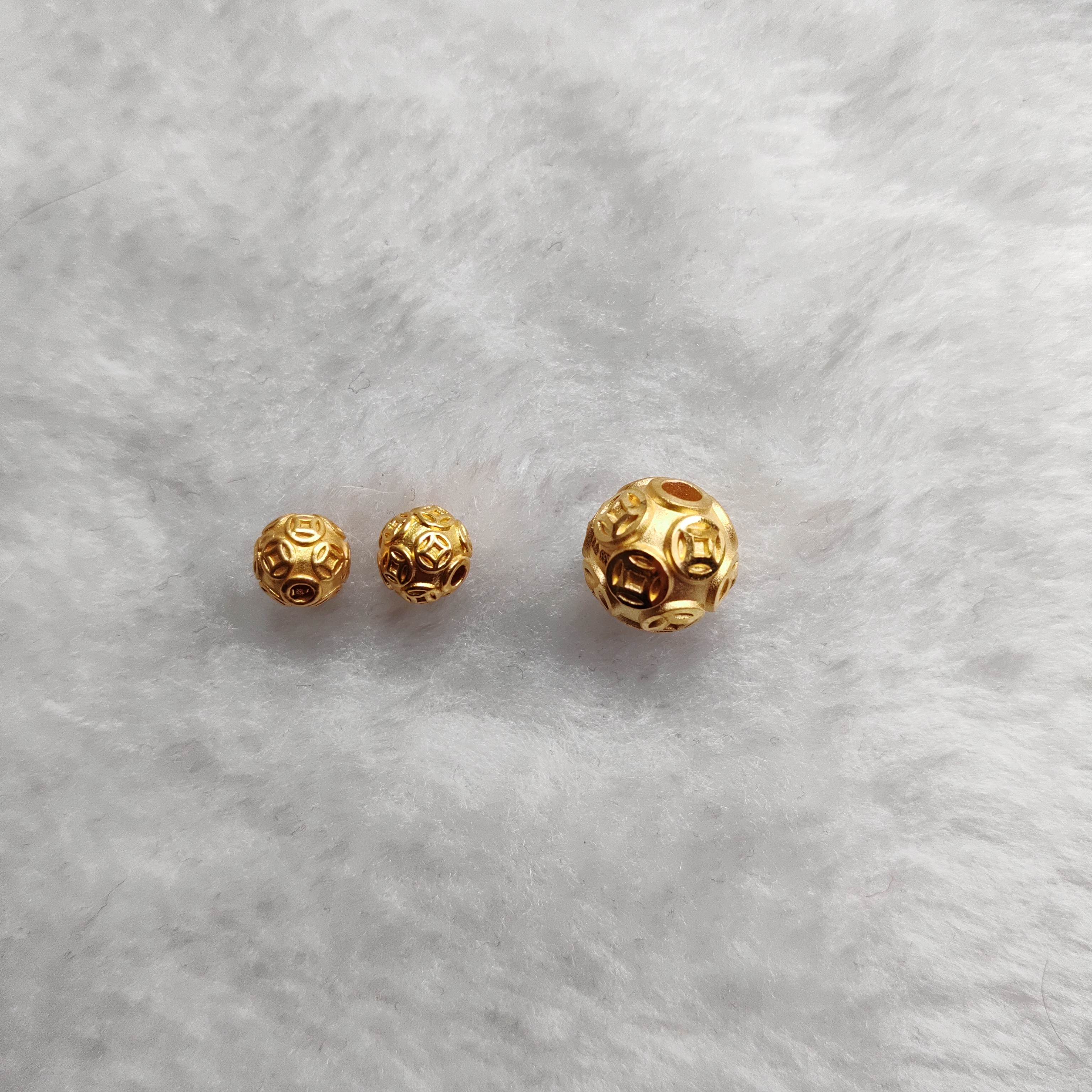 金元宝足金999貔貅珠子首饰