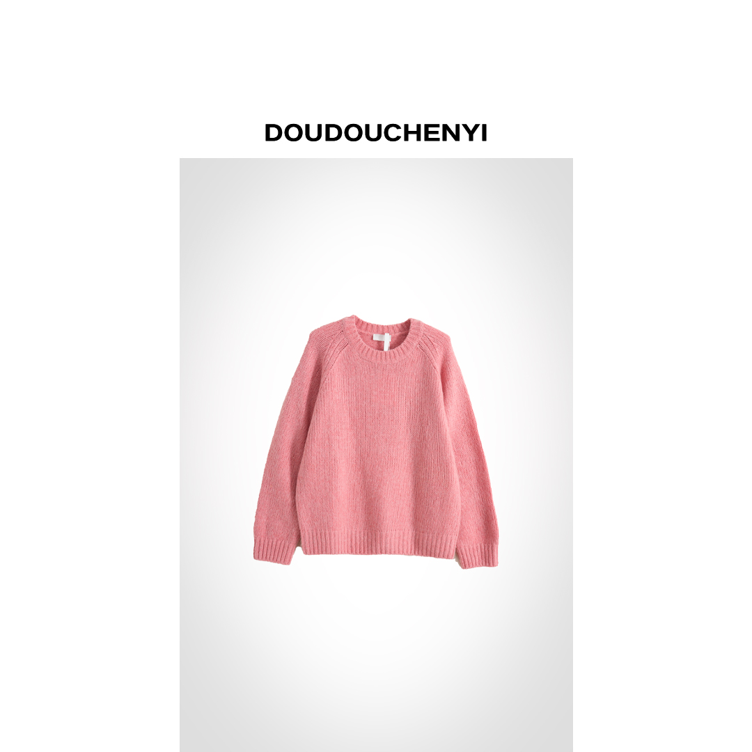 【DOUDOUCHENYI】羊毛山羊绒混纺针织衫-25009