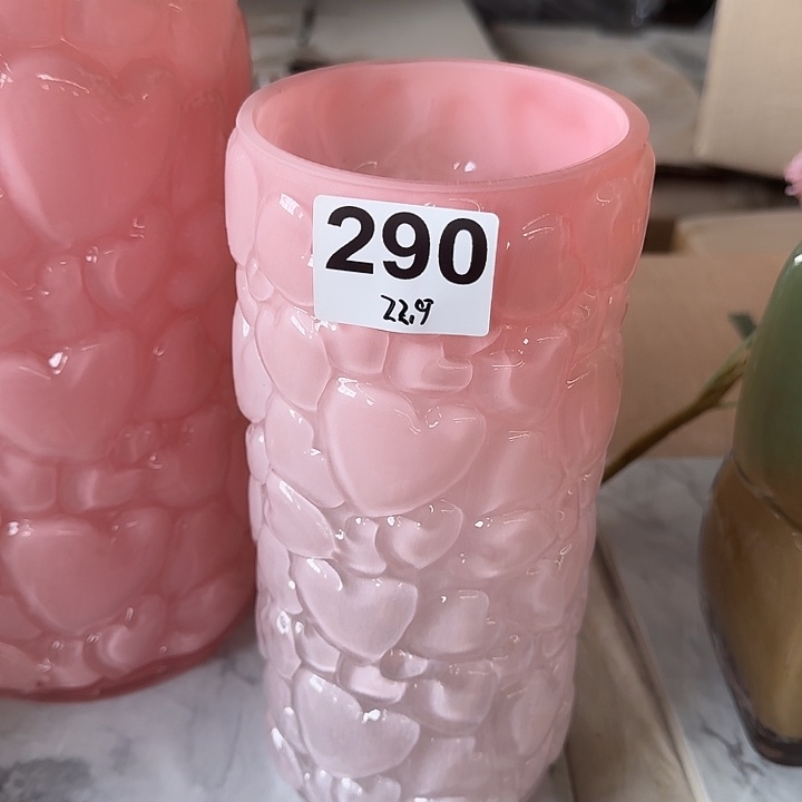 10*22粉色小号爱心花瓶福利款