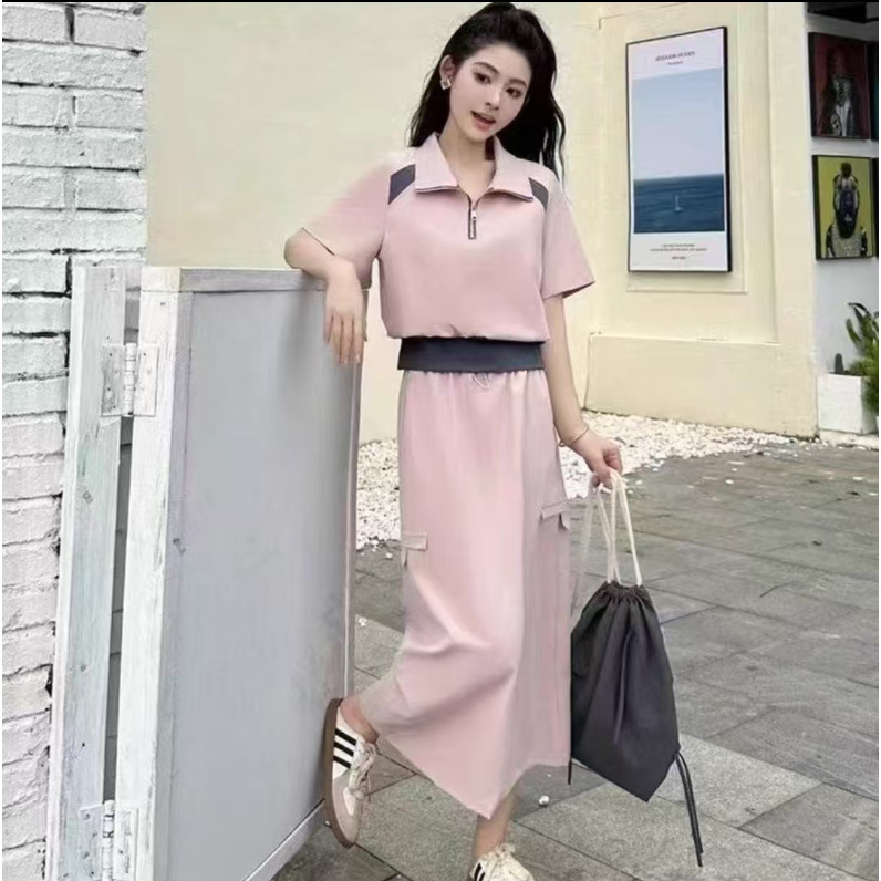 2025夏季新款韩版高腰半身裙两件套61989【4】