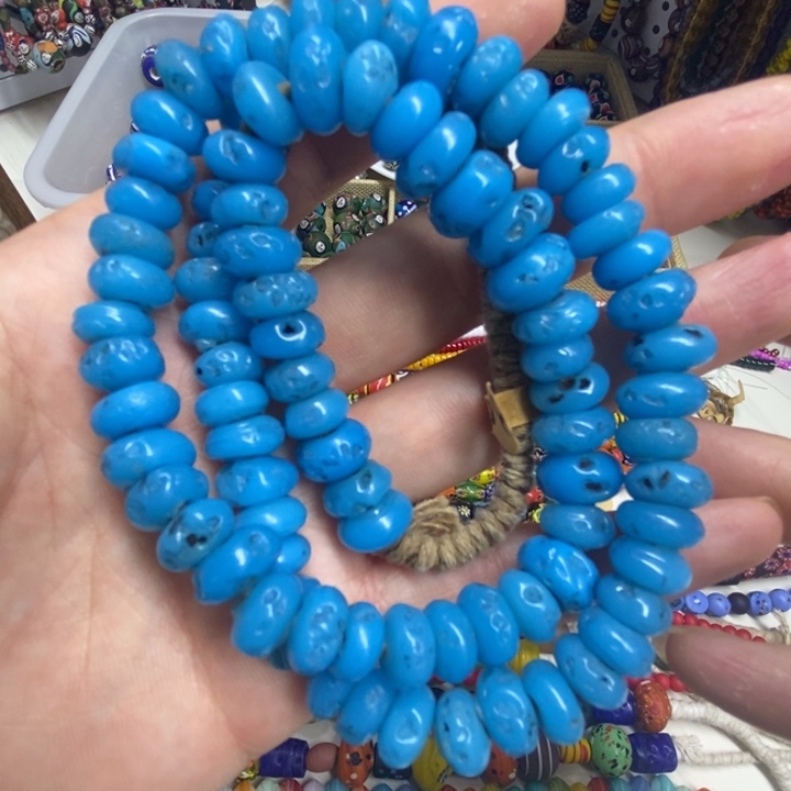 琉璃颈饰尼泊尔破破珠 