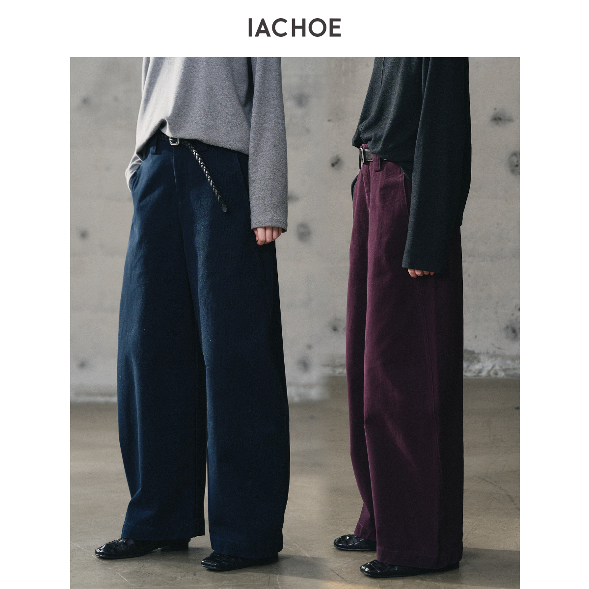 IACHOE【热气球】全棉阔腿休闲裤3671518008
