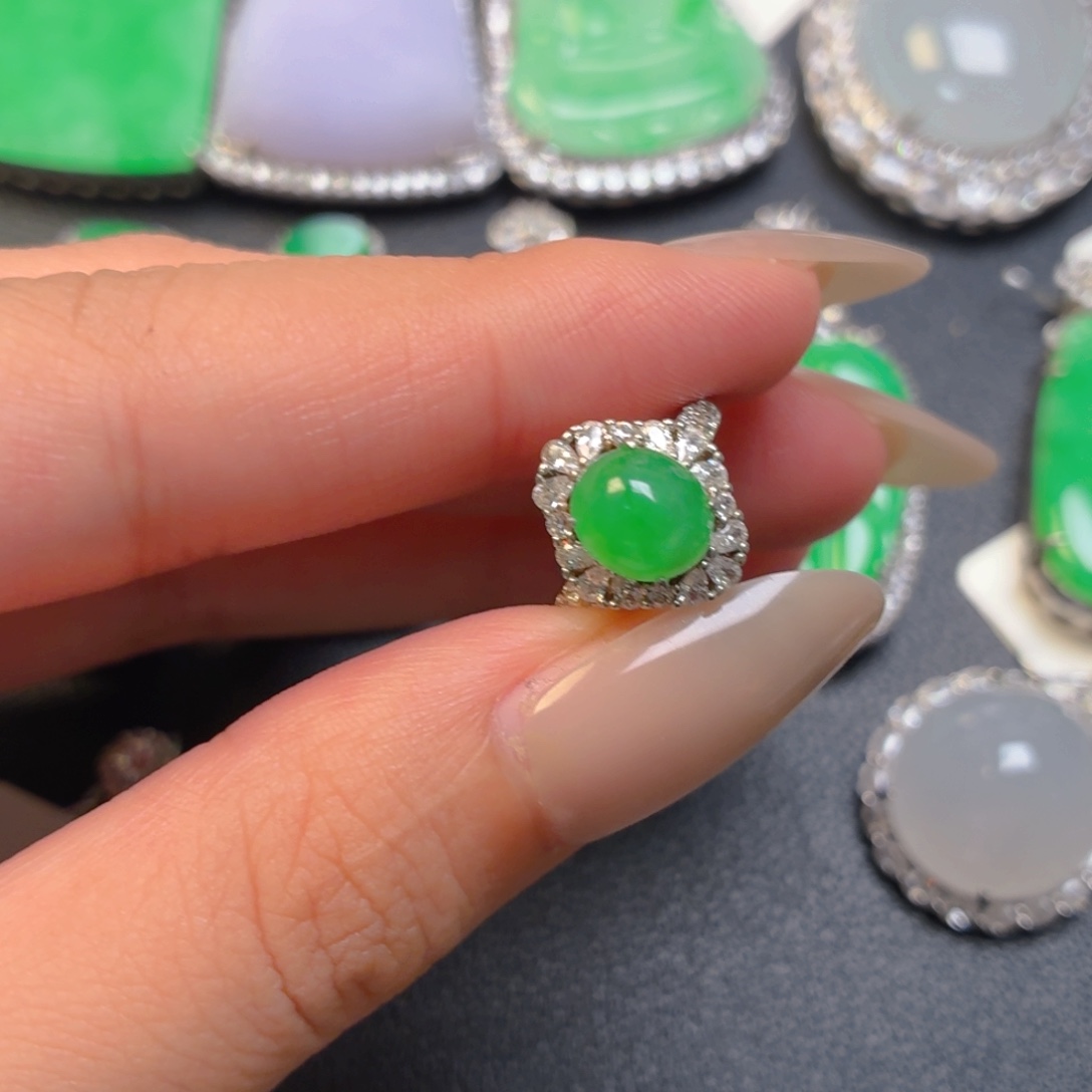 翡翠银S925镶嵌颈饰