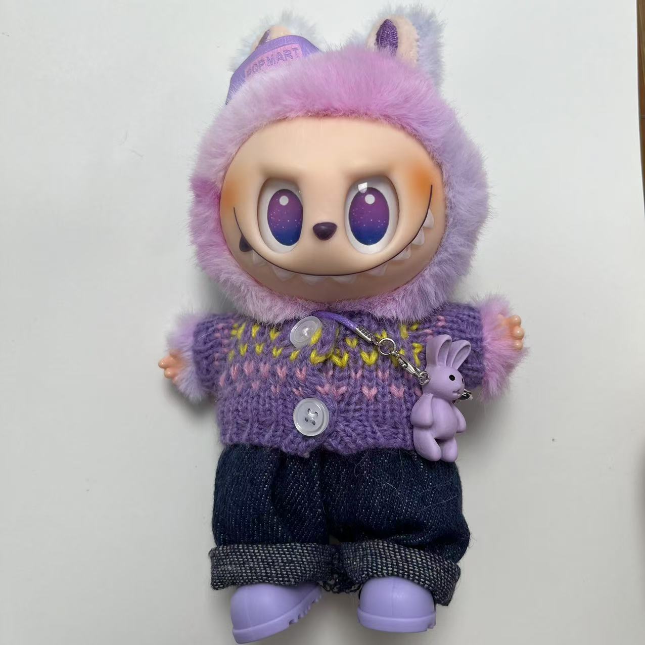 labub祖国版高复刻毛绒挂件可爱萌娃娃三代钥匙扣书包挂件