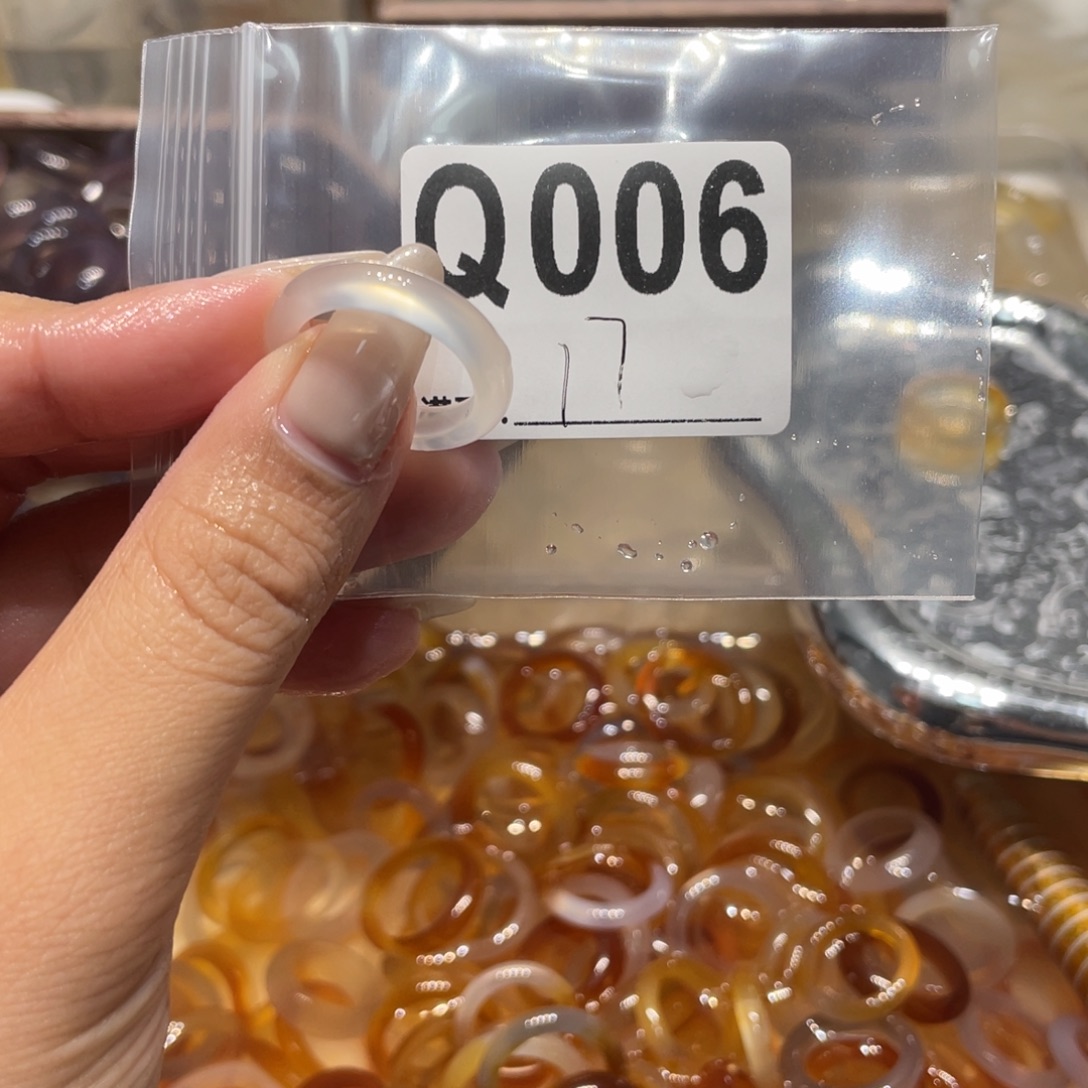 玛瑙/玉髓未镶嵌戒指006