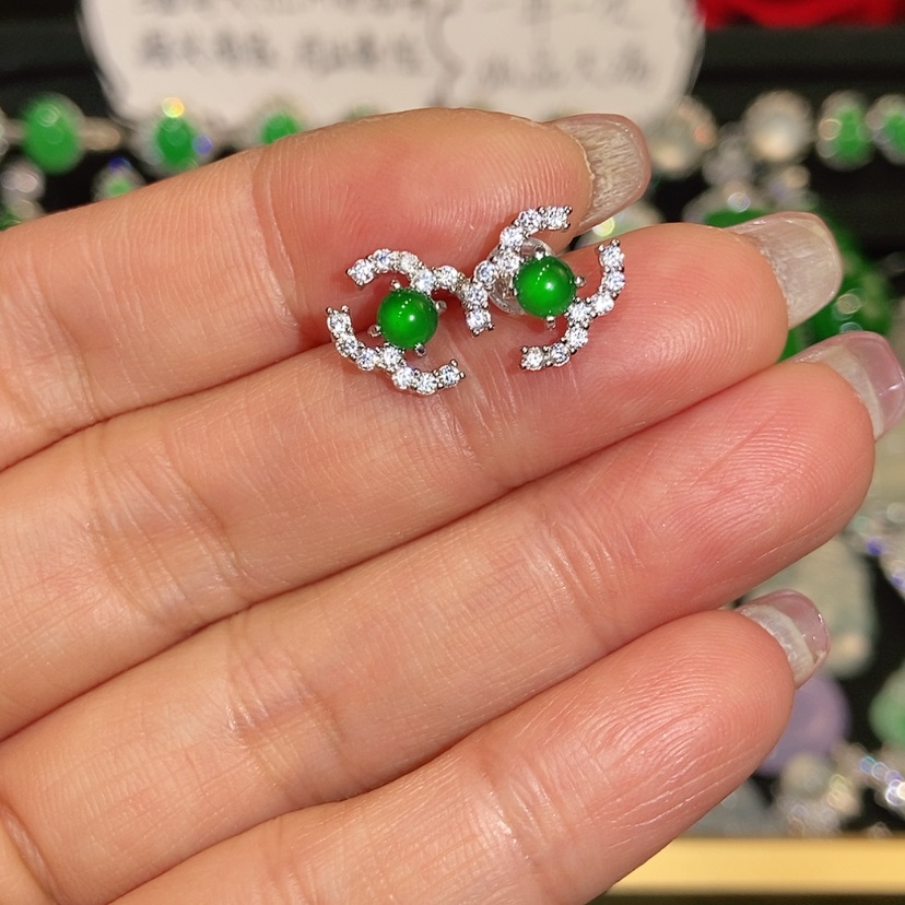 【闪购商品】未镶嵌翡翠耳饰天然翡翠