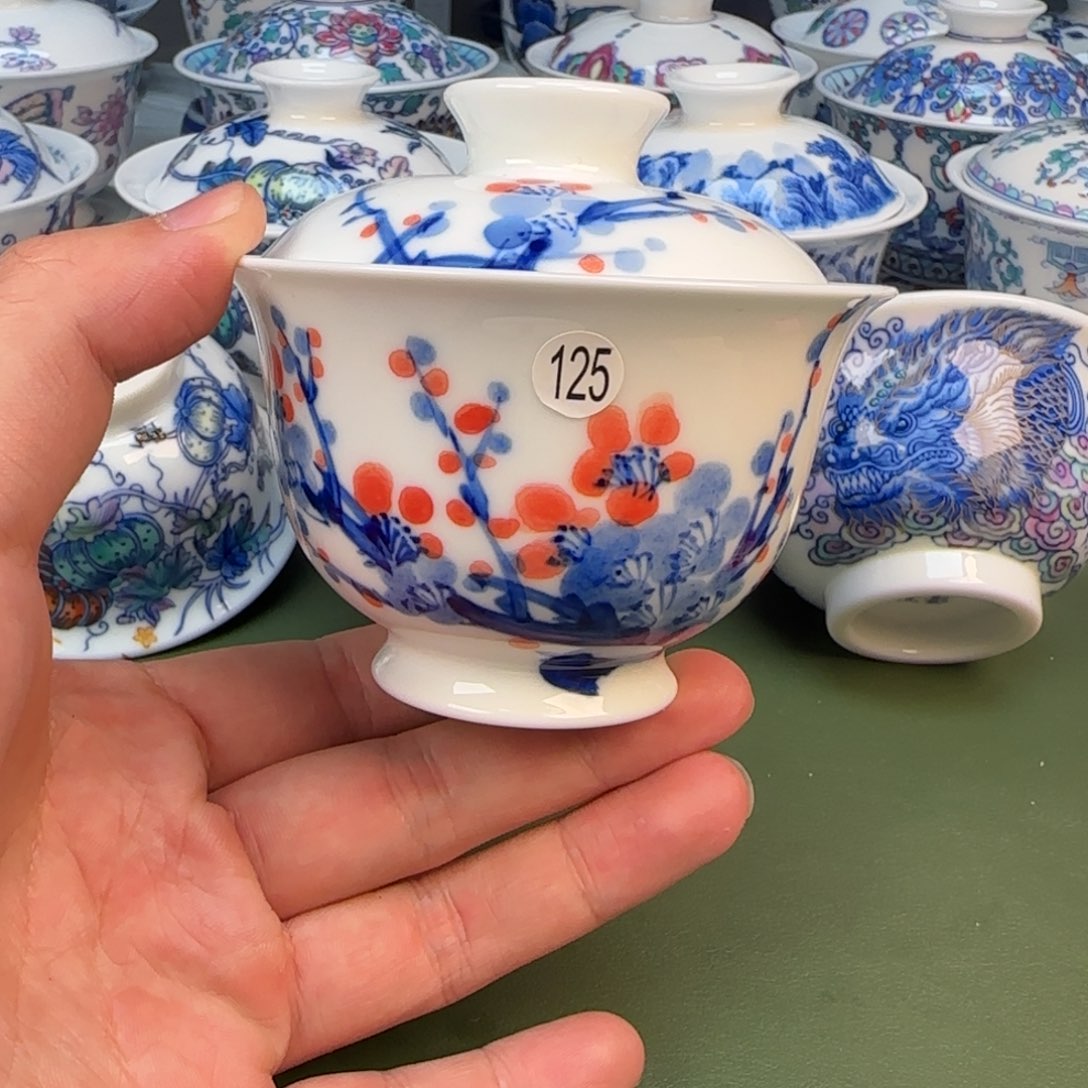 彦祖纯手工手绘手绘茶具125