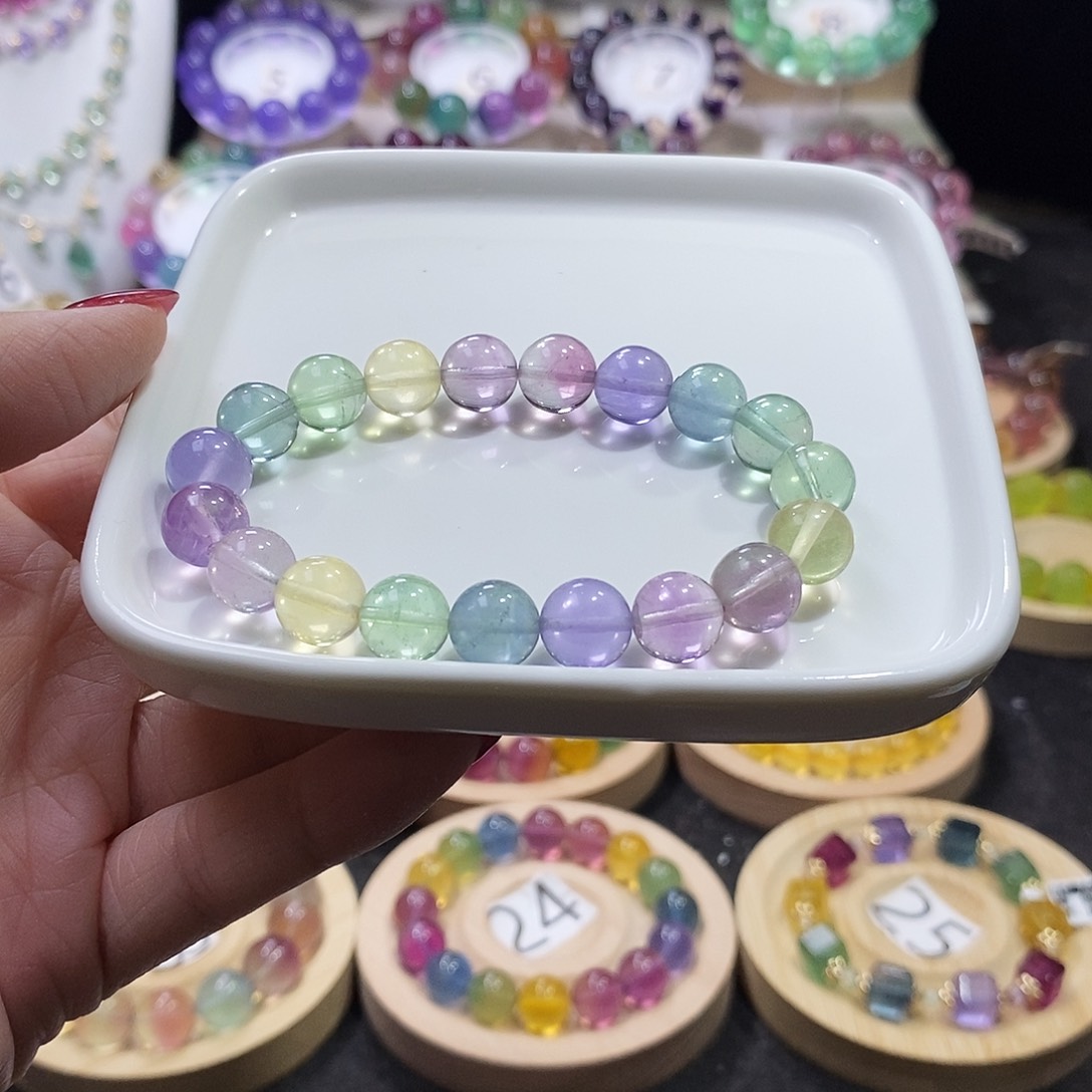 萤石手链未镶嵌9加马卡龙