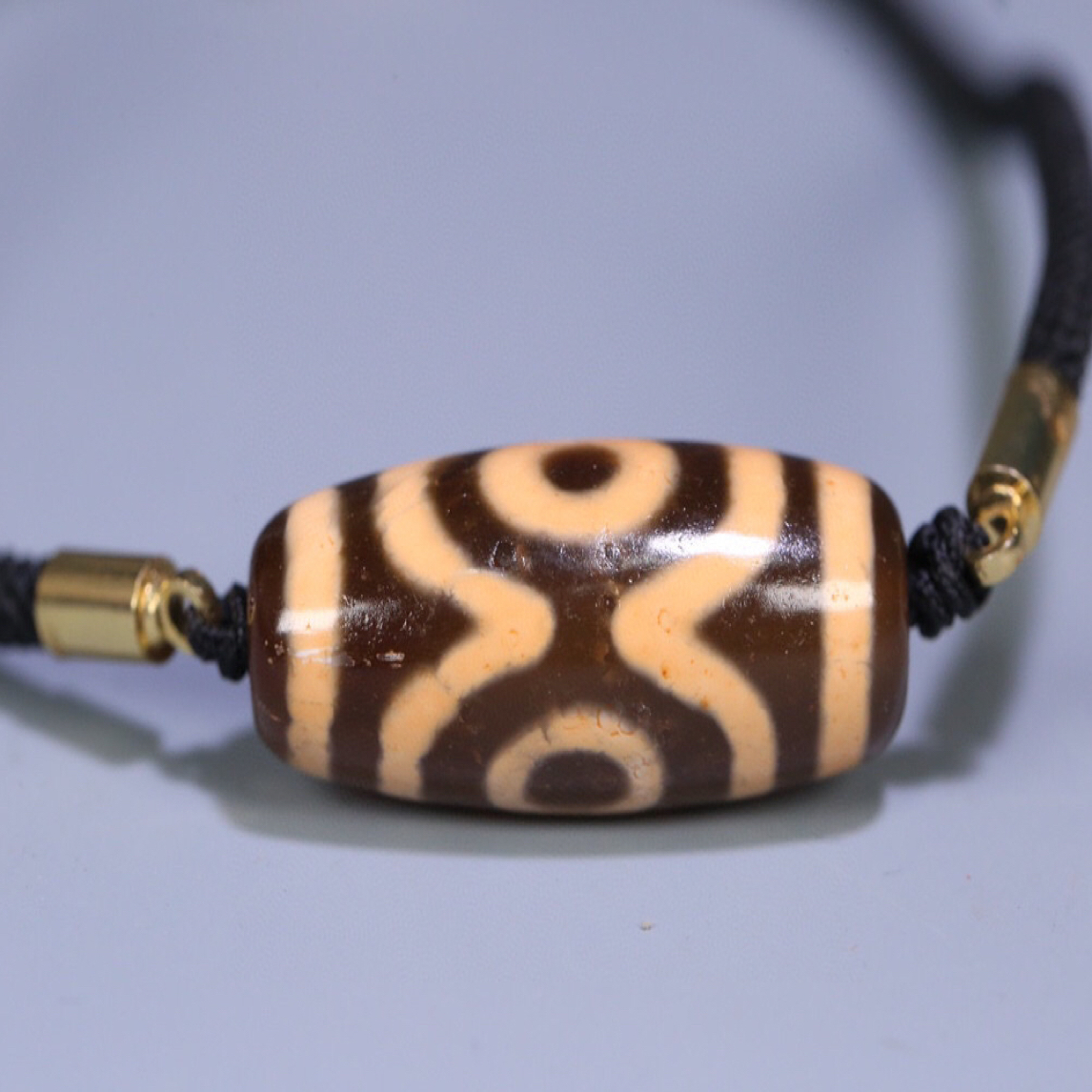 北城工美收藏/玛瑙3眼天珠手链