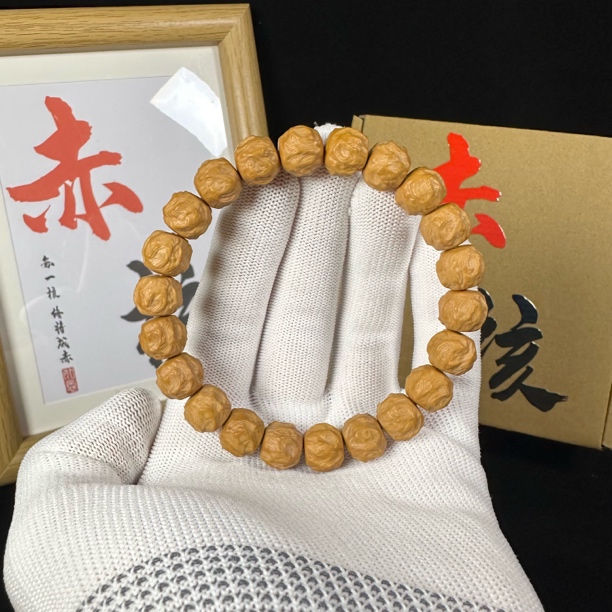 【赤核·出品 龙蛇之变】全品原皮无暇精工龙蛇之变手串