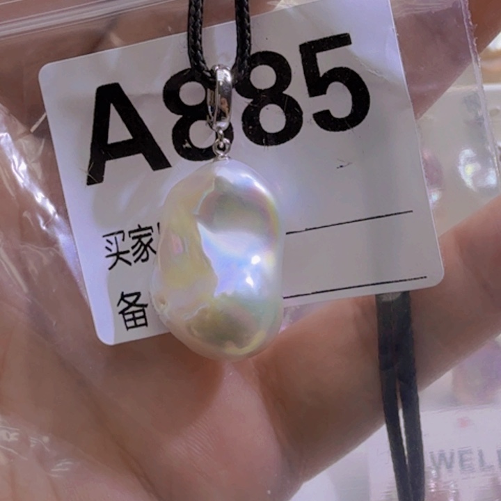 淡水珍珠银S925镶嵌颈饰