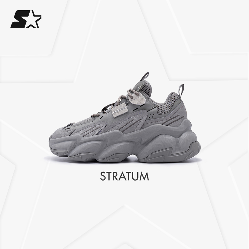 STARTER岩层老爹鞋冬季轻质减震舒适增高厚底休闲鞋 STG2S2008