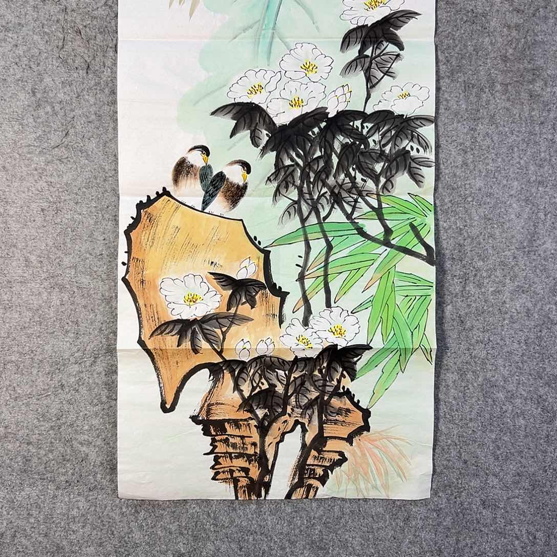 国画463 花鸟是我喜欢吃水果
