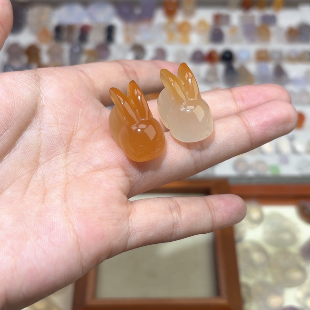 玛瑙/玉髓颈饰未镶嵌橘**胖