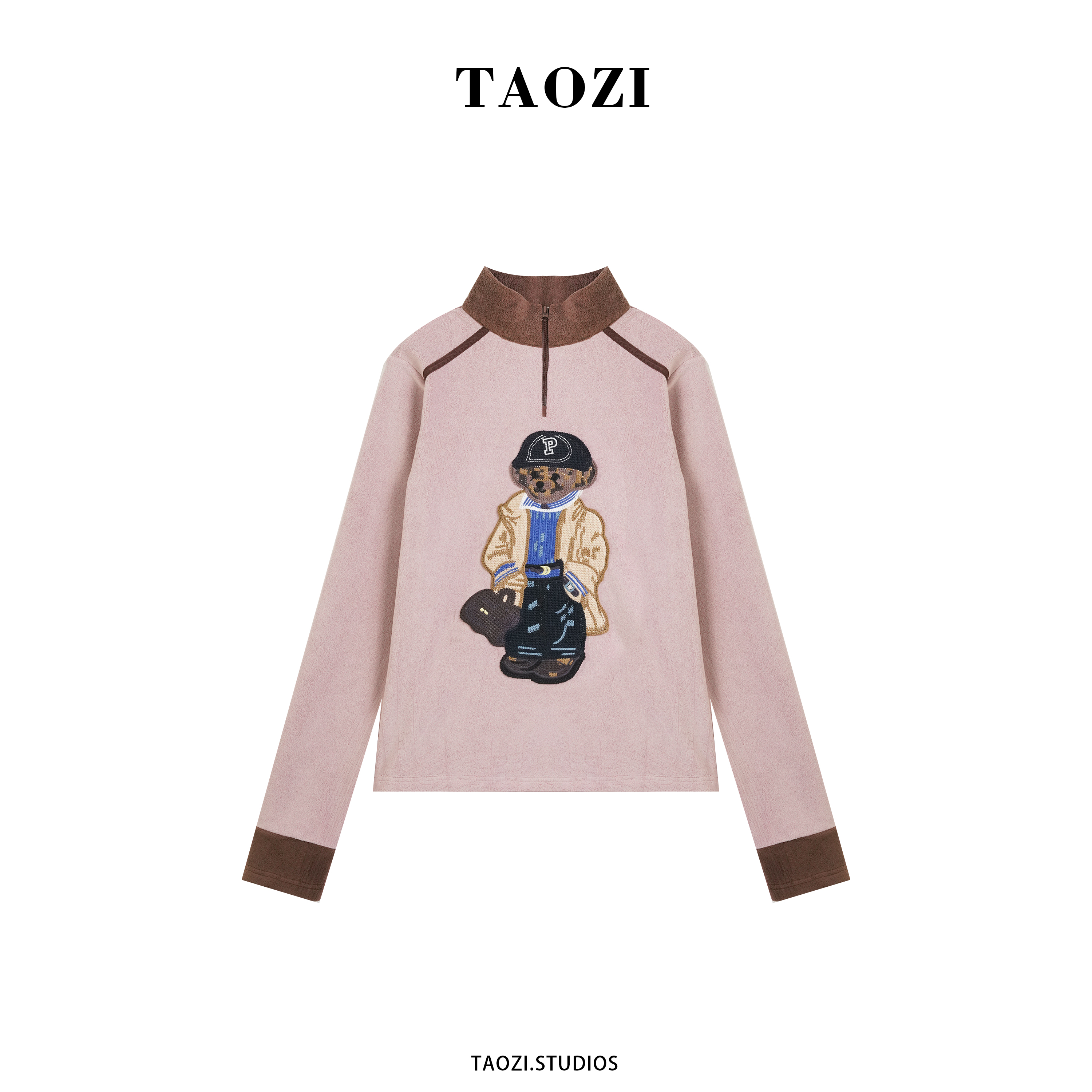 【汶汶】2025秋冬新款百搭加绒加厚长袖上衣TZD485