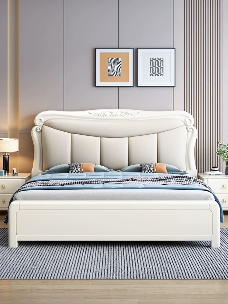 【专属】紫金檀木实木床1.8m主卧大床现代简约美式