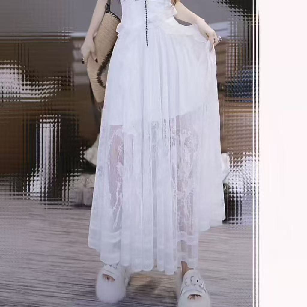 蕾蕾两穿时尚大摆裙