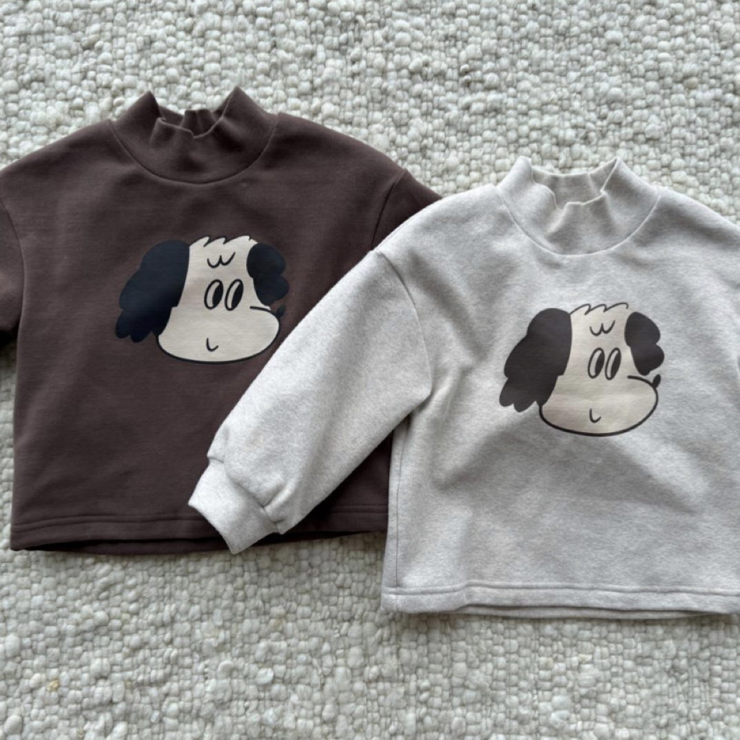 【NO退NO换】右子2025冬特 小狗打底衫 YZ55012