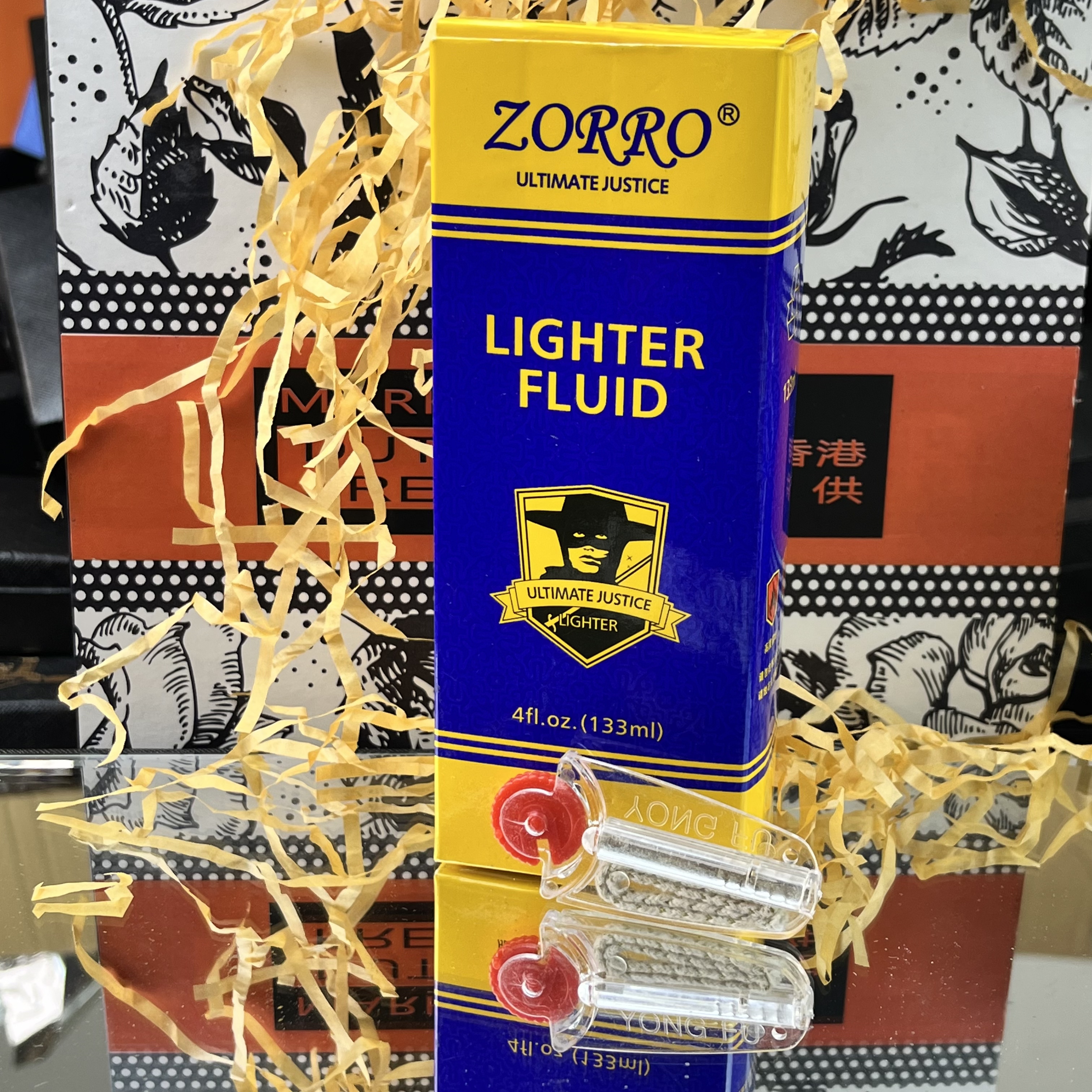 ZORRO火机煤油清香燃料（6颗火石）