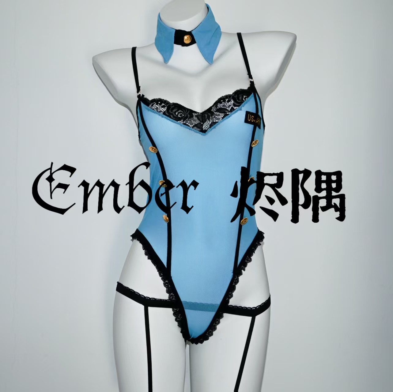 诱惑气质纯欲风睡衣内衣女新款制服御姐网纱性感连体衣少女火辣