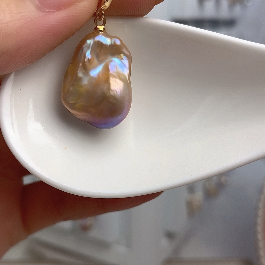 淡水珍珠颈饰银S925镶嵌