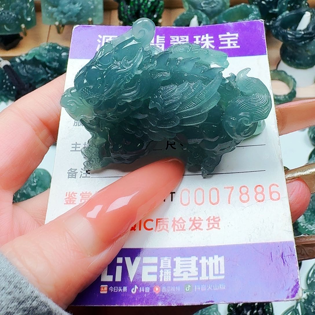 颈饰未镶嵌翡翠命***风纯天然A货翡翠