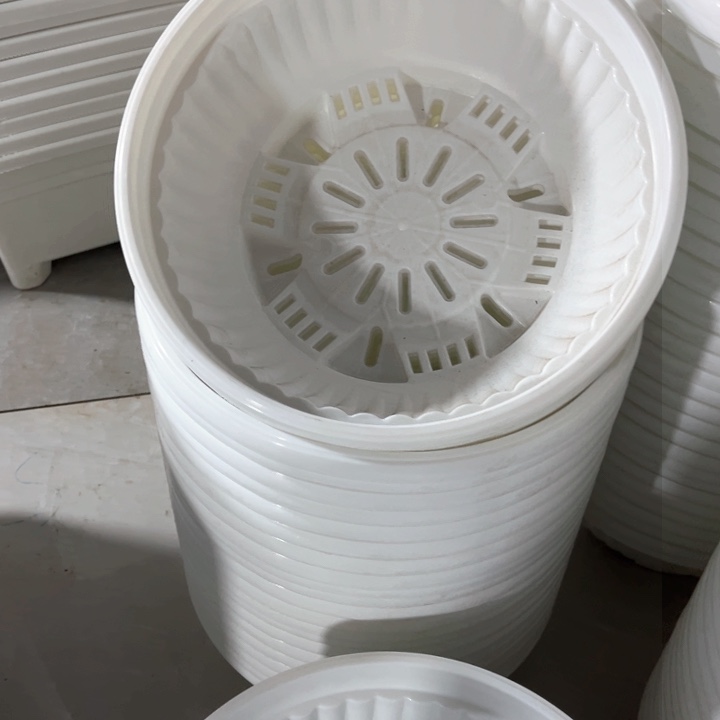 树脂白聚宝盆口25高10一组10