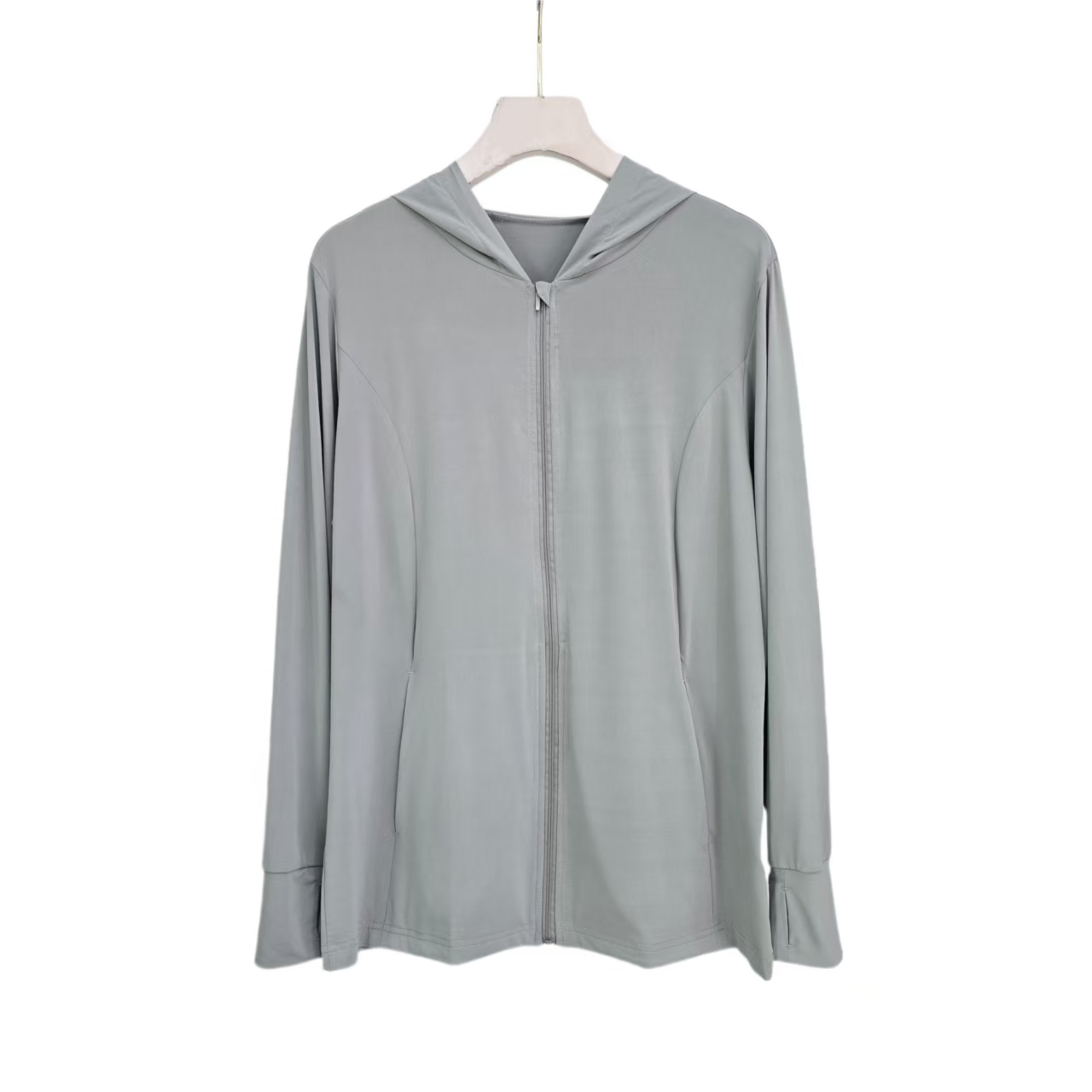 8594-修身款拒绝晒黑（灰色）防晒衣