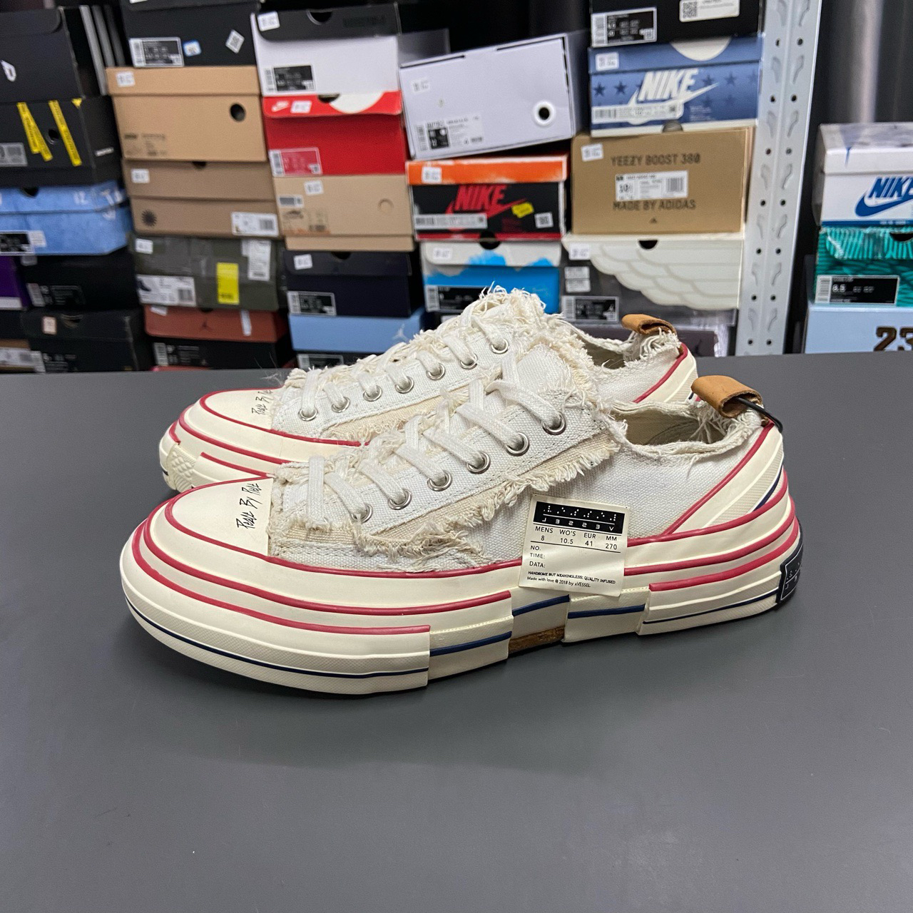 95新 MM6 41码 无原盒 吴建豪 xvessel lows 白红 12184703 