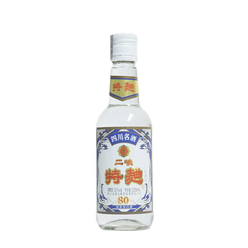 二峨牌特曲【80版小酒】浓香型白酒（自营）固态发酵52度52度135ml