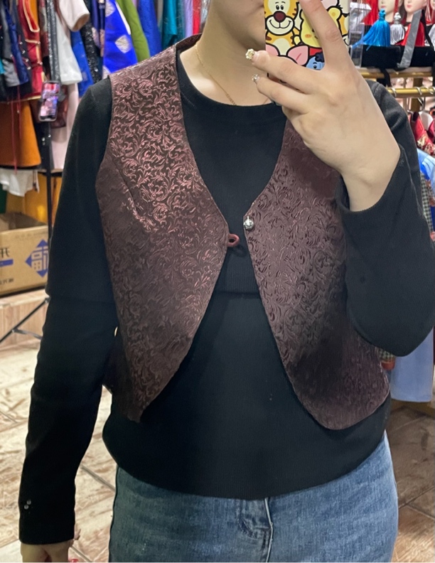 女士蒙古马甲 民族服饰