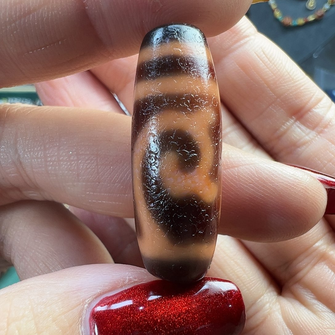 玛瑙/玉髓未镶嵌珠宝半成品小卢酒红钙化度母