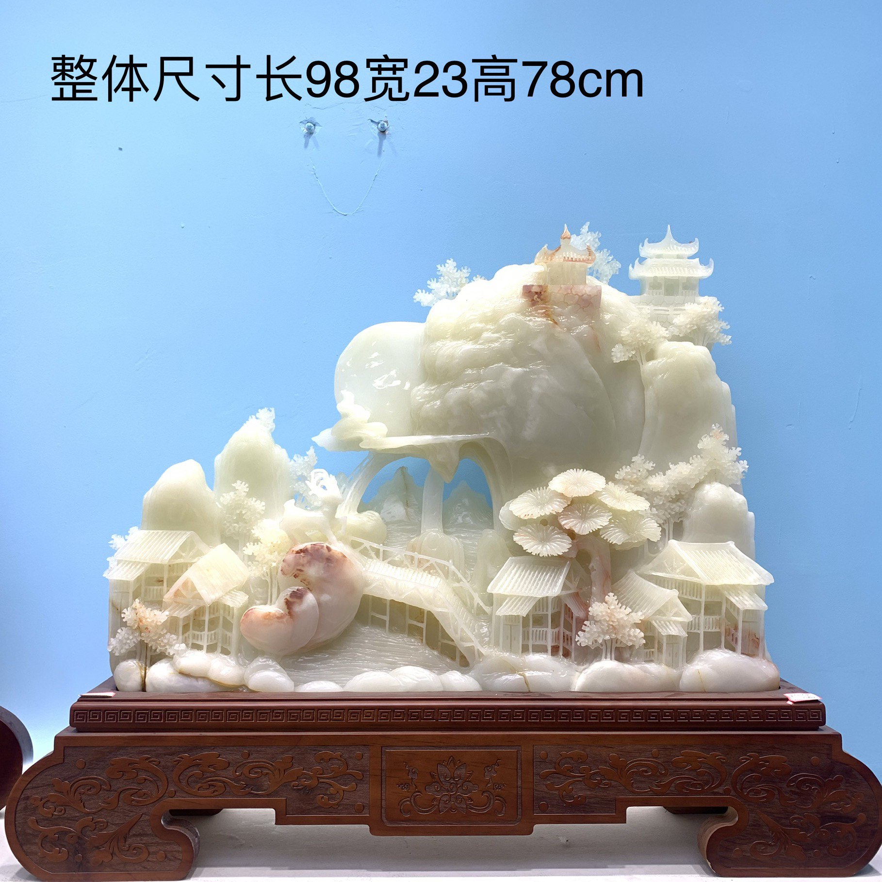 山水摆件玄关高档创意家居乔迁开业公司办公室摆件送礼工艺品摆件