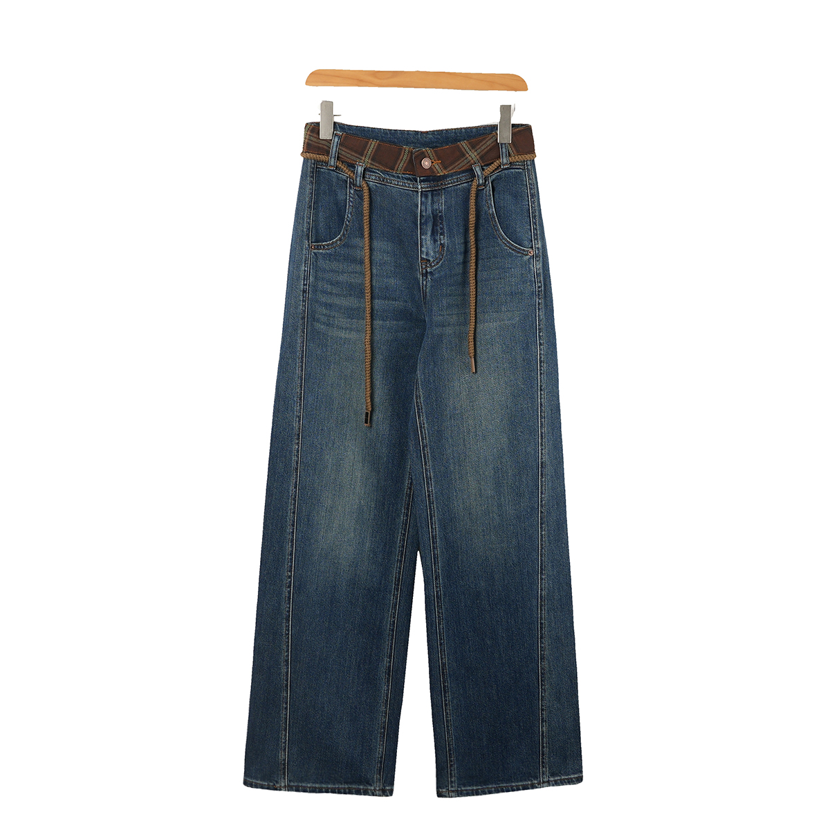 【维俏】秋冬气质直筒休闲牛仔裤AAA-69880