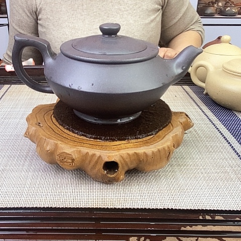 紫砂茶壶宜兴紫砂青灰380c c