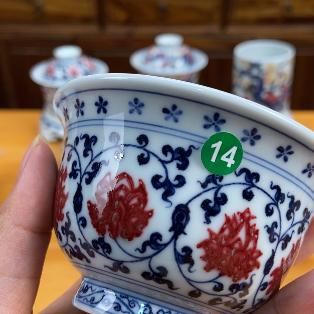 手绘现代茶具非古董