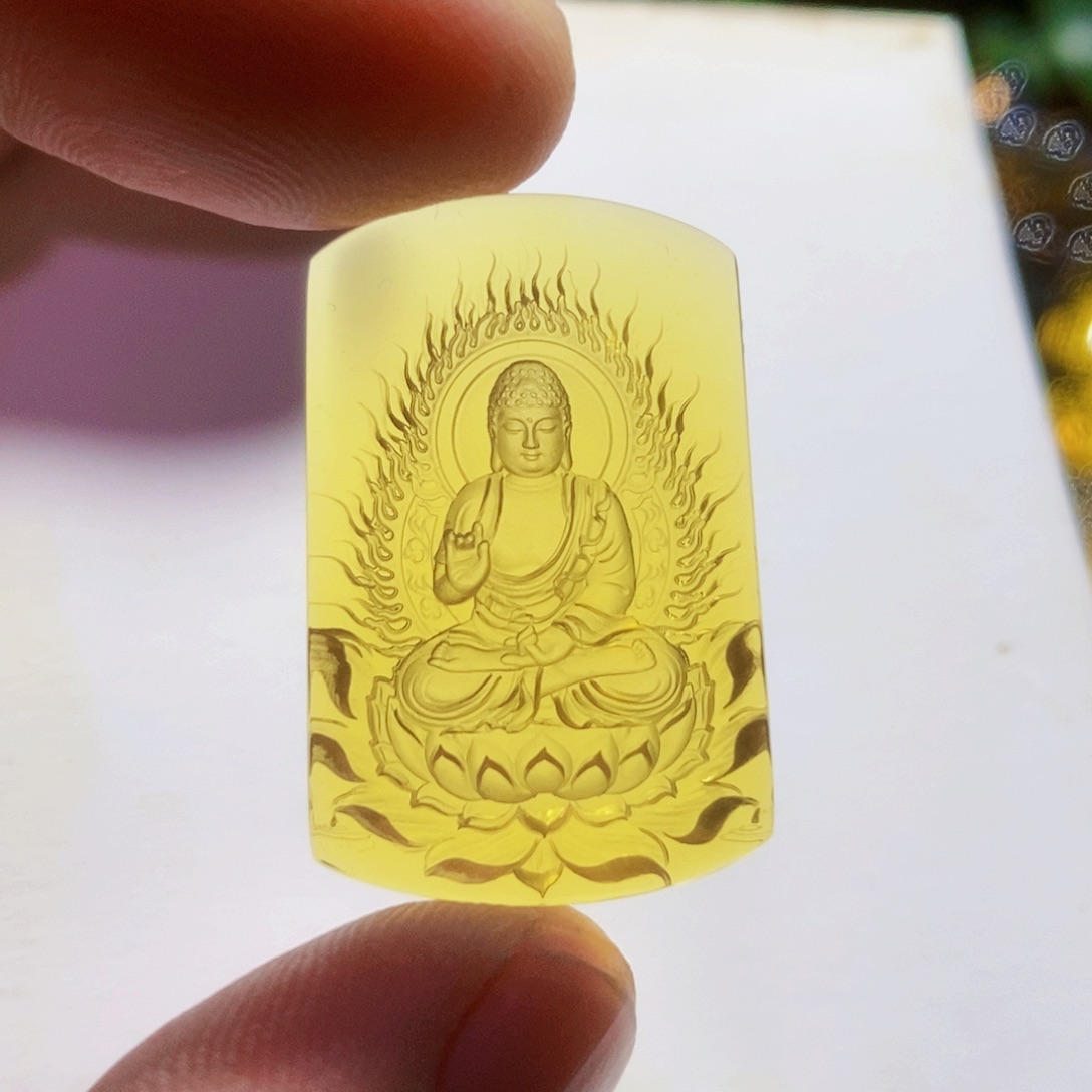 【闪购商品】蓝珀吊坠(不含链)未镶嵌