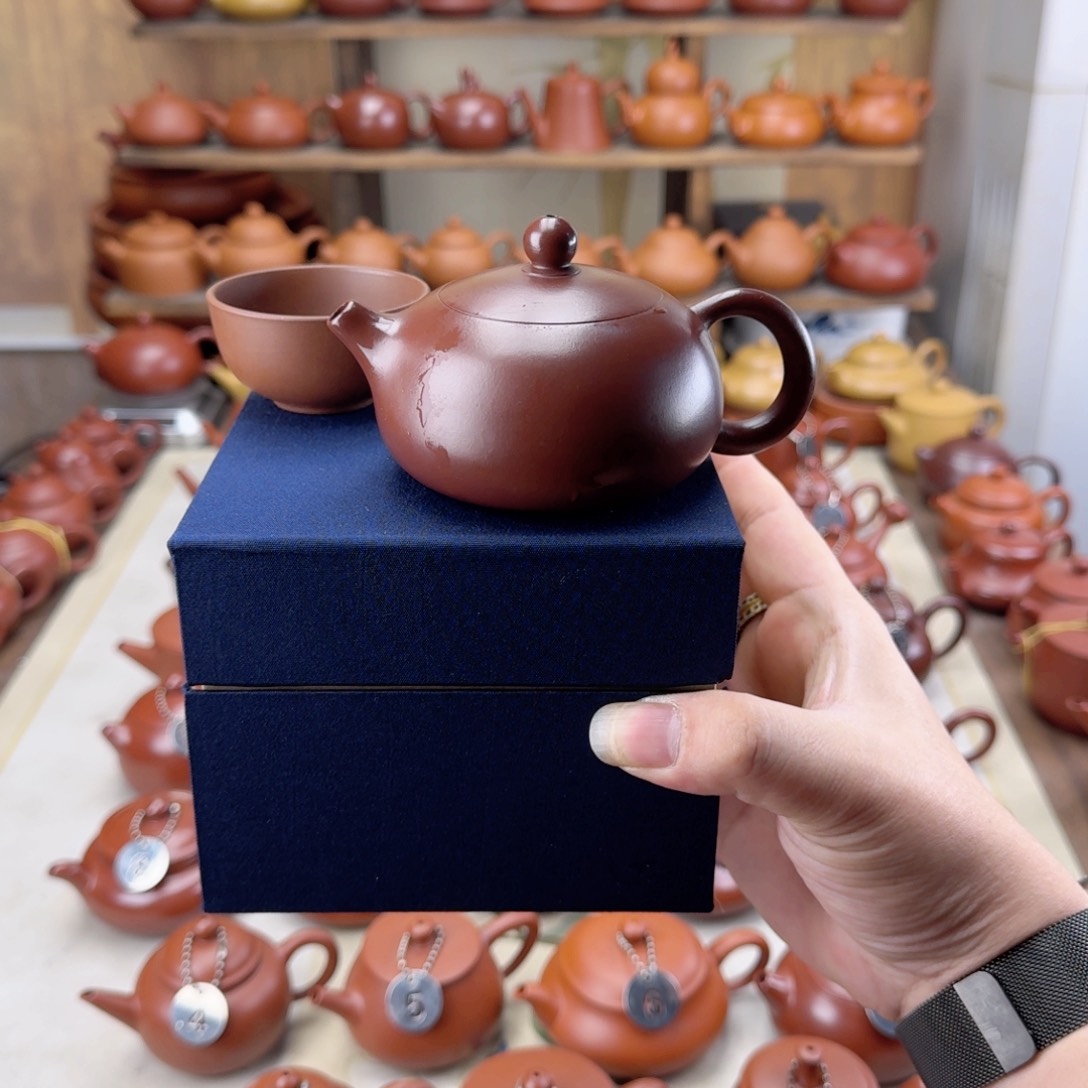 紫砂茶壶紫泥水磨160cc西施壶