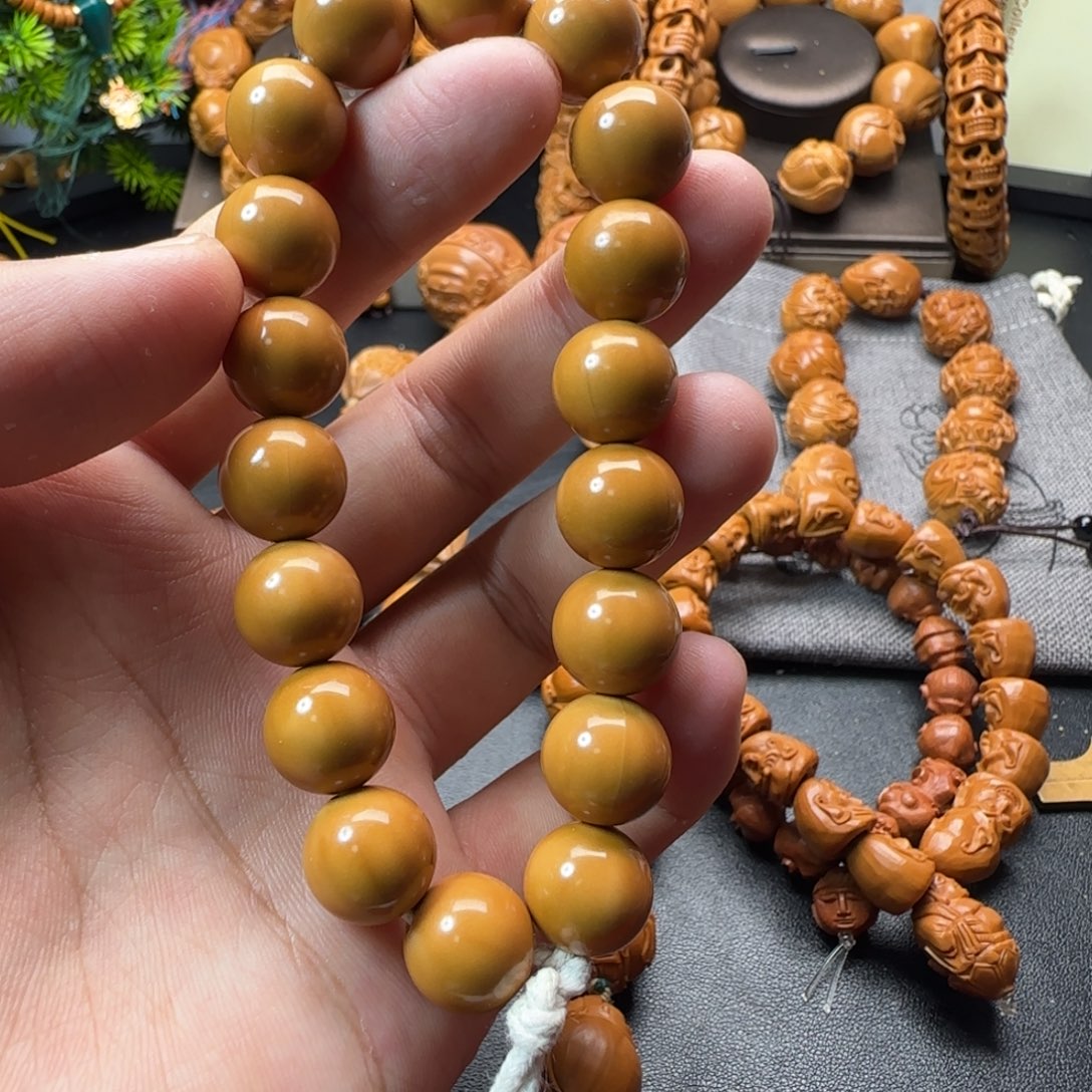 手串/手链橄榄核猴头光珠