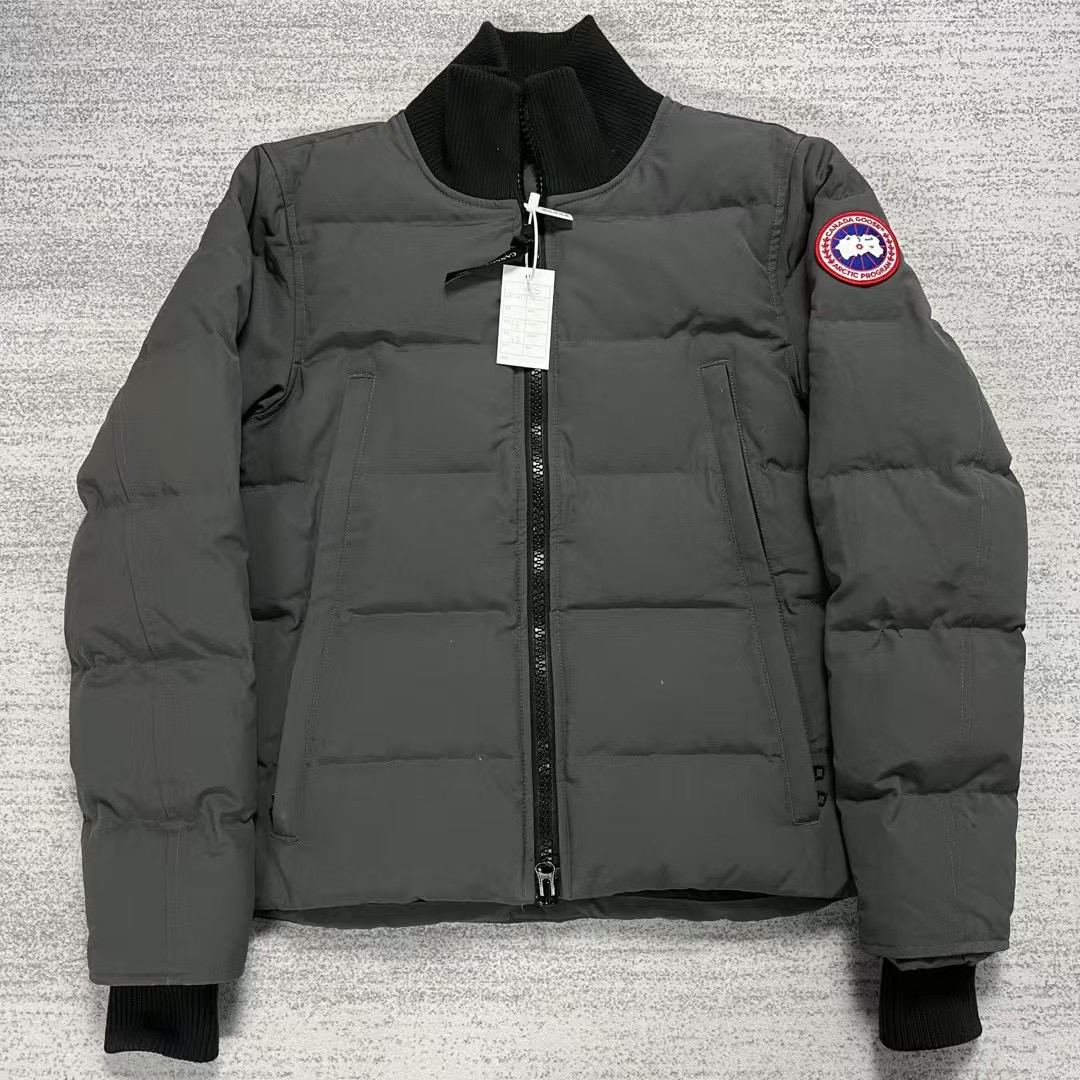 99新 CANADA GOOSE 加拿大鹅 石墨灰色woolford口袋立领羽绒服S