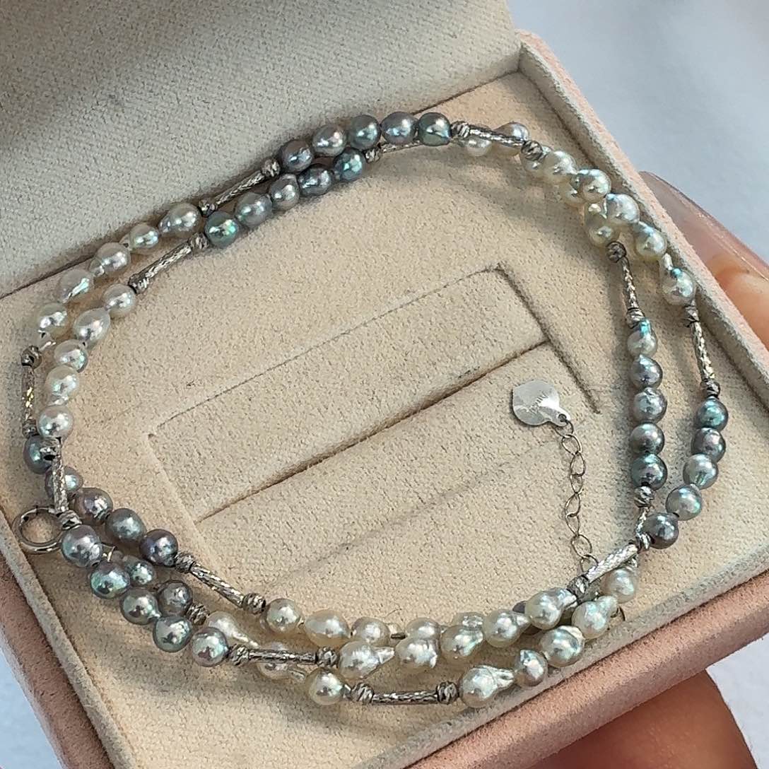 颈饰海水珍珠18K金镶嵌