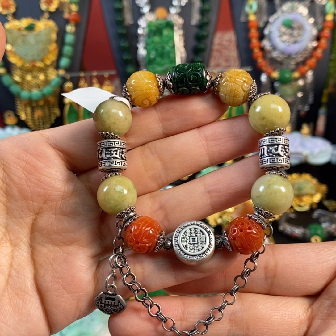 翡翠手链未镶嵌翡翠手串 亏清