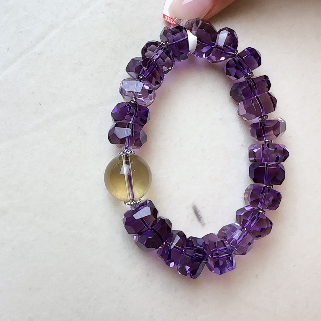 水晶手链未镶嵌j****8大气上档次